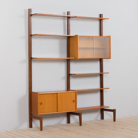 22010 Two bay modular teak wall unit by Sven Andersen MØBELFABRIKK, Norway, 1960s-7 Two bay modular teak wall unit by Sven Andersen MOBELFABRIKK Norway s scaled