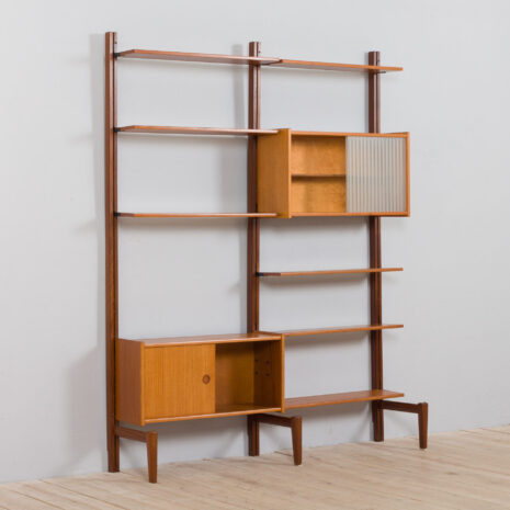 22010 Two bay modular teak wall unit by Sven Andersen MØBELFABRIKK, Norway, 1960s-8 Two bay modular teak wall unit by Sven Andersen MOBELFABRIKK Norway s scaled