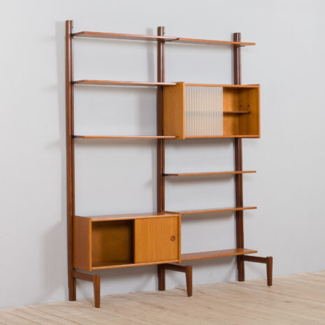 22010 Two bay modular teak wall unit by Sven Andersen MØBELFABRIKK, Norway, 1960s-9 Two bay modular teak wall unit by Sven Andersen MOBELFABRIKK Norway s scaled