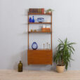 Teak wall unit with a dresser Kai Kristiansen mid century modular shelving system s  scaled