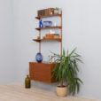 Teak wall unit with a dresser Kai Kristiansen mid century modular shelving system s  scaled