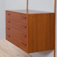 Teak wall unit with a dresser Kai Kristiansen mid century modular shelving system s  scaled