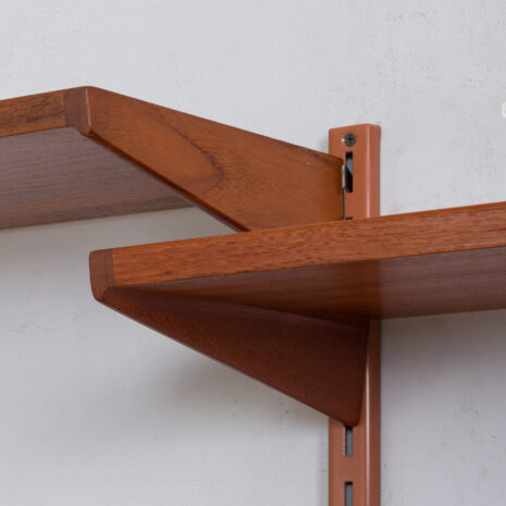 22013 Modular teak wall unit with Kai Kristiansen chest of drawers, Denmark, 1960s-12 Modular teak wall unit with Kai Kristiansen chest of drawers Denmark s scaled