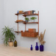 Modular teak wall unit with Kai Kristiansen chest of drawers Denmark s  scaled