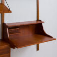 Danish teak wall unit with a desk attr