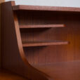 Danish teak wall unit with a desk attr