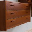 Danish teak wall unit with a desk attr