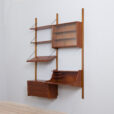 Danish teak wall unit with a desk attr