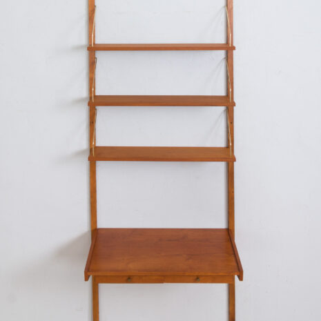 22017 Danish teak wall unit with a desk and 3 modular shelves, 1960s-15 Danish teak wall unit with a desk and modular shelves s scaled