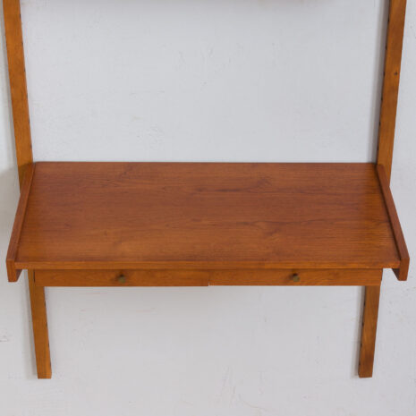 22017 Danish teak wall unit with a desk and 3 modular shelves, 1960s-16 Danish teak wall unit with a desk and modular shelves s scaled