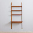Danish teak wall unit with a desk and modular shelves s scaled