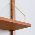 Danish teak wall unit with a desk and modular shelves s scaled