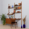 Danish bay teak wall unit w desk scaled