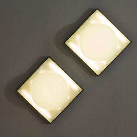 22035 Para nowoczesnych brutalistycznych włoskich lamp-10 Para nowoczesnych, brutalistycznych włoskich lamp w skali