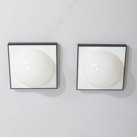 22035 Para nowoczesnych brutalistycznych włoskich lamp-5 Para nowoczesnych, brutalistycznych włoskich lamp w skali