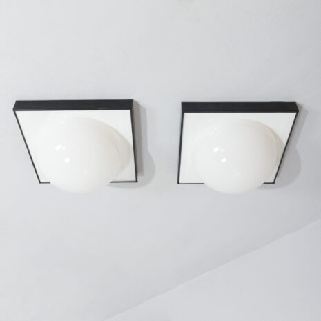 22035 Para nowoczesnych brutalistycznych włoskich lamp-6 Para nowoczesnych, brutalistycznych włoskich lamp w skali