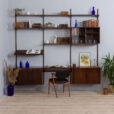 Kai Kristiansen modular shelving system rosewood  bay wall unit s  scaled