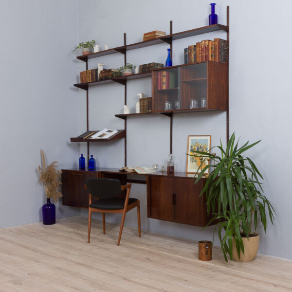 Kai Kristiansen modular shelving system rosewood  bay wall unit s  scaled