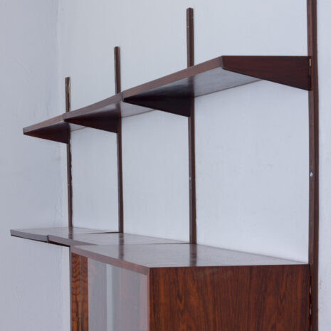 21401 Kai Kristiansen modular shelving system rosewood 3 bay wall unit, 1960s-20 Kai Kristiansen modular shelving system rosewood bay wall unit s scaled