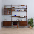 Kristiansen bay rosewood wall unit with desk scaled