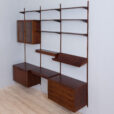 Kristiansen bay rosewood wall unit with desk scaled
