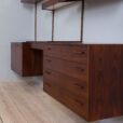 Kristiansen bay rosewood wall unit with desk scaled