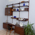 Kristiansen bay rosewood wall unit with desk scaled