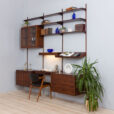 Kristiansen bay rosewood wall unit with desk scaled