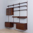 Kristiansen bay rosewood wall unit with desk scaled
