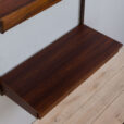 Modular rosewood Kai Kristiansen desk wall unit with a lamp shelf Denmark s scaled