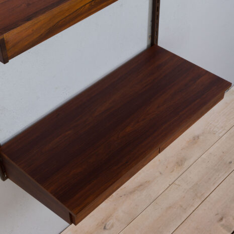22034 Modular rosewood Kai Kristiansen desk wall unit with a lamp shelf, Denmark 1960s-15 Modular rosewood Kai Kristiansen desk wall unit with a lamp shelf Denmark s scaled
