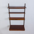 Modular rosewood Kai Kristiansen desk wall unit with a lamp shelf Denmark s scaled