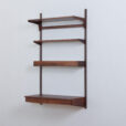 Modular rosewood Kai Kristiansen desk wall unit with a lamp shelf Denmark s scaled