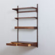 Modular rosewood Kai Kristiansen desk wall unit with a lamp shelf Denmark s scaled