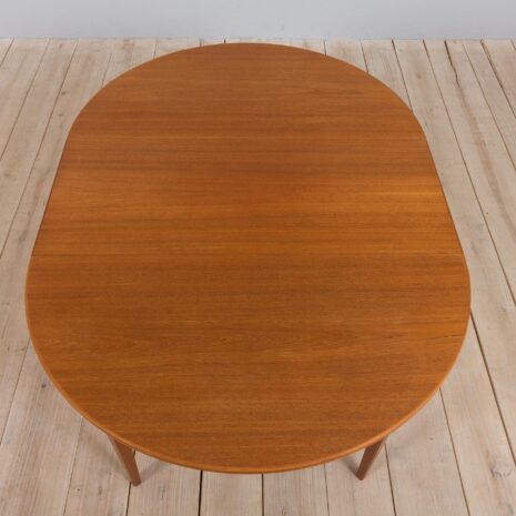 22054 Skovmand _ Andersen Okrągły rozkładany stół z drewna tekowego, Dania, lata 1960-15 Skovmand Andersen Round Teak extension Dining Table Denmark s scaled