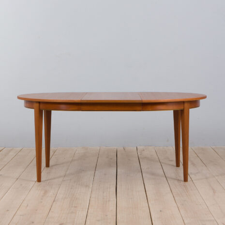 22054 Skovmand _ Andersen Okrągły rozkładany stół z drewna tekowego, Dania, lata 1960-3 Skovmand Andersen Round Teak extension Dining Table Denmark s scaled