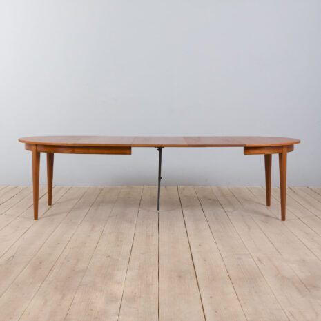 22054 Skovmand _ Andersen Okrągły rozkładany stół z drewna tekowego, Dania, lata 1960-5 Skovmand Andersen Round Teak extension Dining Table Denmark s scaled