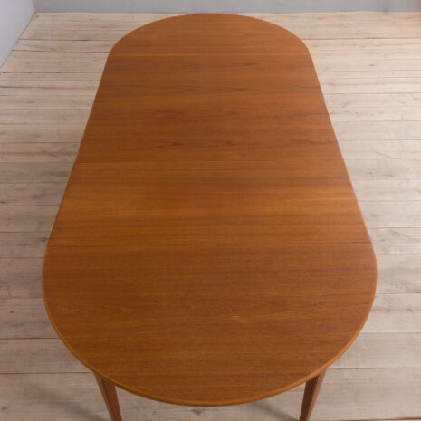 22054 Skovmand _ Andersen Okrągły rozkładany stół z drewna tekowego, Dania, lata 1960-6 Skovmand Andersen Round Teak extension Dining Table Denmark s scaled