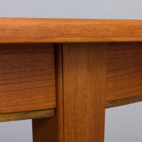 22054 Skovmand _ Andersen Okrągły rozkładany stół z drewna tekowego, Dania, lata 1960-9 Skovmand Andersen Round Teak extension Dining Table Denmark s scaled