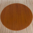 Extendable round teak dining table Model by H
