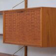 Cadovius Royal Cado teak wall unit with a secretary desk and  modular shelves Denmark s