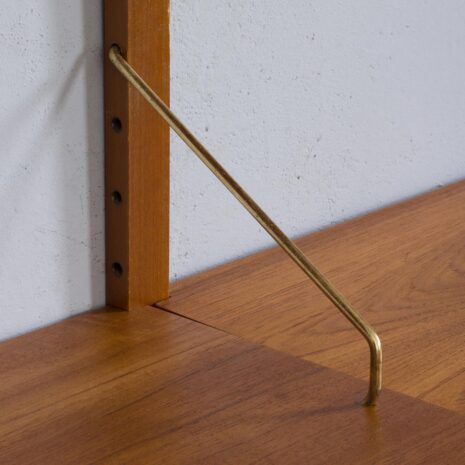 22056 Cadovius Royal Cado teak wall unit with a secretary desk and 6 modular shelves, Denmark 1960s-17 Cadovius Royal Cado teak wall unit with a secretary desk and modular shelves Denmark s