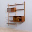 Cadovius Royal Cado teak wall unit with a secretary desk and  modular shelves Denmark s