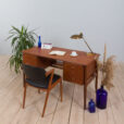 Danish teak freestanding desk with drawers s scaled