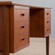 Danish teak freestanding desk with drawers s scaled
