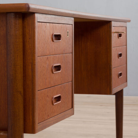 22060 Danish teak freestanding desk with 6 drawers, 1960s-23 Danish teak freestanding desk with drawers s scaled