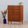 Danish chest of drawers in teak by Kai Kristiansen s  scaled