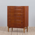 Danish chest of drawers in teak by Kai Kristiansen s  scaled
