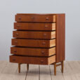 Danish chest of drawers in teak by Kai Kristiansen s  scaled