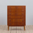 Danish chest of drawers in teak by Kai Kristiansen s  scaled